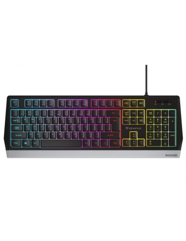 Genesis Rhod 300 Teclado Gaming Membrana - RGB - Anti-ghosting - Teclas Multimedia - Disposicion Portuguesa - Color Negro