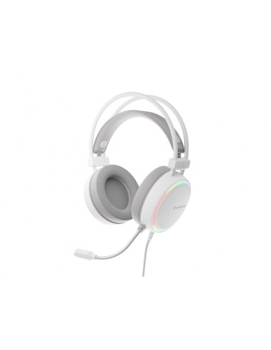 Genesis Neon 613 G2 Auricular Gaming - Altavoz 50mm --Microfono de Condensador - RGB - Jack 3.5 - Color Blanco