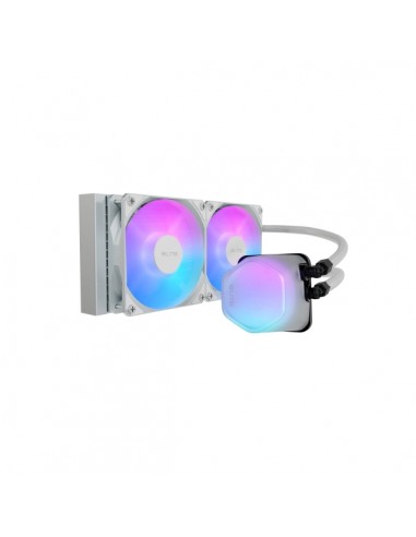 Cooler Master EliteLiquid 240 ARGB Kit de Refrigeracion Liquida - Ventiladores Preinstalados - Color Blanco