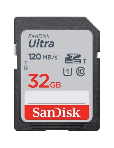 Sandisk Ultra Tarjeta SDHC 32GB UHS-I Clase 10 120MB s