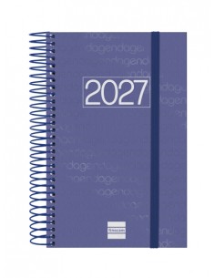 Finocam Espiral Basics Year Agenda - Anual 2027 - 1 Dia por Pagina - Formato E5 - 117x181mm - Espiral - Tapa de Polipropileno