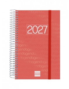Finocam Espiral Basics Year Agenda - Anual 2027 - 1 Dia por Pagina - Formato E5 - 117x181mm - Espiral - Tapa de Polipropileno