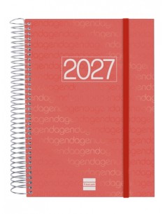 Finocam Espiral Basics Year Agenda - Anual 2027 - 1 Dia por Pagina - Formato E10 - 155x212mm - Espiral - Tapa de