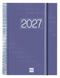Finocam Espiral Basics Year Agenda - Anual 2027 - 1 Dia por Pagina - Formato E40 - 210x297mm - Espiral - Tapa de