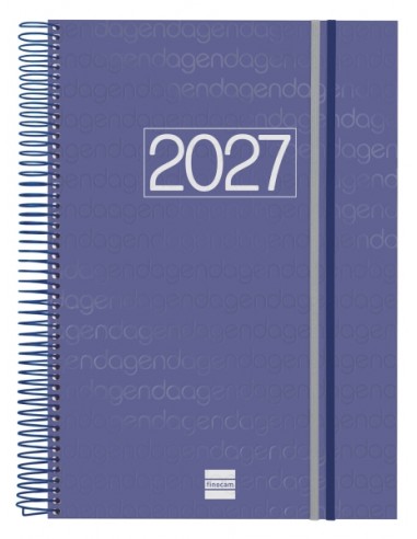 Finocam Espiral Basics Year Agenda - Anual 2027 - 1 Dia por Pagina - Formato E40 - 210x297mm - Espiral - Tapa de
