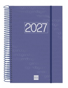 Finocam Espiral Basics Year Agenda - Anual 2027 - 1 Dia por Pagina - Formato E11 - 165x242mm - Espiral - Tapa de