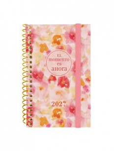 Finocam Trendy Design Collection Ahora Agenda - Anual 2027 - Semana Vista Horizontal - Formato E3 - 79x127mm - Espiral - Tapa