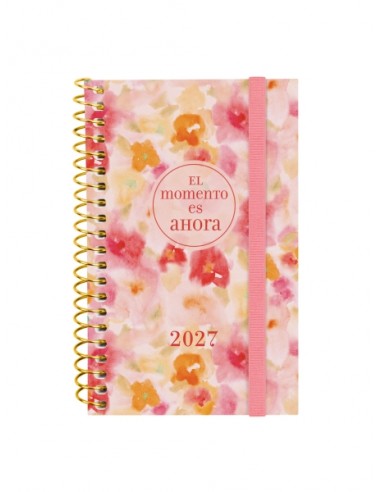 Finocam Trendy Design Collection Ahora Agenda - Anual 2027 - Semana Vista Horizontal - Formato E3 - 79x127mm - Espiral - Tapa