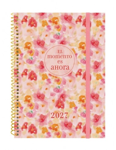 Finocam Trendy Design Collection Ahora Agenda - Anual 2027 - Semana Vista Horizontal - Formato E10 - 155x212mm - Espiral -