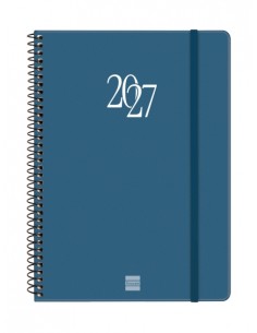 Finocam Espiral Basics My Agenda - Anual 2027 - Semana Vista Horizontal - Formato E10 - 155x212mm - Espiral - Tapa Dura de