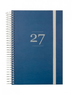 Finocam Moda Agenda Internacional - Anual 2027 - 1 Dia por Pagina - 140x204mm - Goma Elastica - Tapa Dura de Carton Forrado -