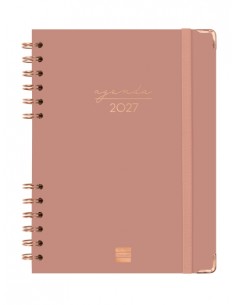 Finocam Espiral Trendy Alma Agenda - Anual 2027 - Semana Vista Horizontal - Formato E10 - 155x212mm - Espiral - Tapa Dura de