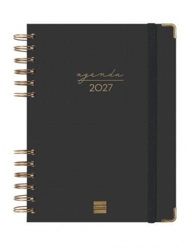 Finocam Espiral Trendy Alma Agenda - Anual 2027 - 1 Dia por Pagina - Formato E10 - 155x212mm - Espiral - Tapa Dura de Carton