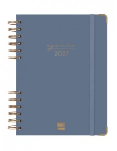Finocam Espiral Trendy Alma Agenda - Anual 2027 - 1 Dia por Pagina - Formato E10 - 155x212mm - Espiral - Tapa Dura de Carton