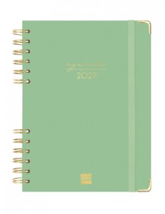 Finocam Espiral Trendy Alma Agenda - Anual 2027 - 1 Dia por Pagina - Formato E10 - 155x212mm - Espiral - Tapa Dura de Carton