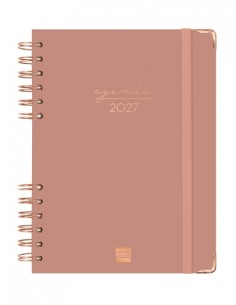 Finocam Espiral Trendy Alma Agenda - Anual 2027 - 1 Dia por Pagina - Formato E10 - 155x212mm - Espiral - Tapa Dura de Carton