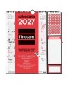 Finocam Neutro Calendario de Pared - Anual 2027 - Mes Vista - 300x340mm - Espiral Doble - Papel de 140g m2 - Espacio para