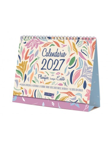 Finocam Talkual Calendario de Sobremesa - Anual 2027 - Mes Vista - Formato S - 210x150mm - Espiral Doble - Papel de 135g m2 -