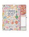 Finocam Talkual Calendario de Pared - Anual 2027 - Mes Vista - 300x340mm - Espiral Doble - Papel de 140g m2 - Espacio para