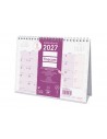Finocam Trendy Chic Calendario de Sobremesa - Anual 2027 - Mes Vista - Formato S - 210x150mm - Espiral Doble - Papel de