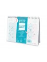 Finocam Trendy Chic Calendario de Sobremesa - Anual 2027 - Mes Vista - Formato S - 210x150mm - Espiral Doble - Papel de