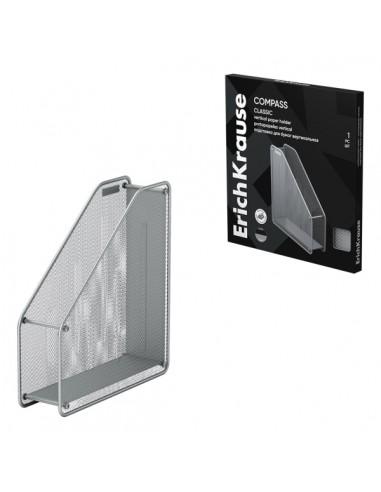 ErichKrause Compass Classic Revistero - Acero Inoxidable - 310x292x81mm - Color Plata