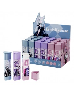ErichKrause Prism Manga Expositor con 24 Pegamentos en Barra - 13g - No Toxico - Facil de Lavar con Agua - sin Disolventes -