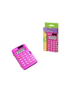 ErichKrause PC-103 Neon Calculadora de Bolsillo - Pantalla LCD de 8 Digitos - Presentado en Caja - Alimentacion Solar - Color