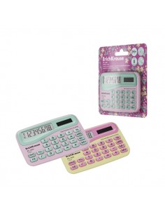 ErichKrause PC-869 Floral Soul Calculadora de Bolsillo - Pantalla LCD de 8 Digitos - Presentado en Blister - Alimentacion
