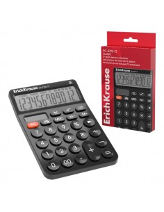 ErichKrause DC-2792-12 Classic Calculadora de Sobremesa - Pantalla LCD de 12 Digitos - Apagado Automatico - Alimentacion