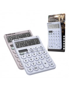 ErichKrause DC-2792-12 Big City Cats Calculadora de Sobremesa - Pantalla LCD de 12 Digitos - Apagado Automatico -