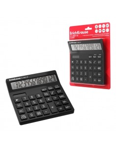 ErichKrause DC-2860-12T Classic Calculadora de Sobremesa - Pantalla LCD de 12 Digitos - Apagado Automatico - Alimentacion