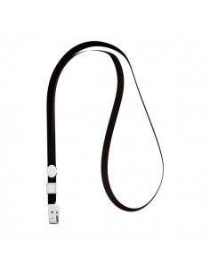 ErichKrause Colgante para Funda de Tarjeta - Cordon de Poliester - 10mm de Ancho - 38cm de Largo - Color Negro