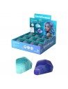 ErichKrause Aquamarine Expositor con 24 Gomas de Borrar - Caucho Termoplastico - Borrado Suave - No Deja Residuos - No Rasga