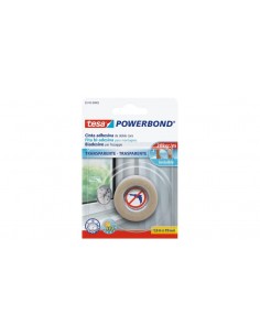 Tesa Powerbond Cinta Adhesiva de Doble Cara 19mm x 1.5m - Transparente