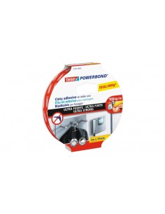 Tesa Ultra Strong Cinta Adhesiva de Doble Cara Ultra Fuerte 19mm x 5m - Color Blanco