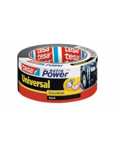Tesa Extra Power Universal Cinta Adhesiva Americana Multiusos 50mm x 25 Metros - Fuerte Poder de Pegado - Se Rompe Facilmente