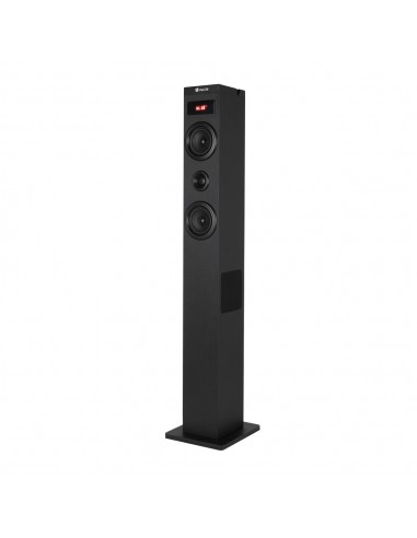 NGS Sky Charm 2.1 Torre de Sonido Bluetooth 80W - Mando a Distancia - Pantalla LED - USB-Radio FM-Aux In y Entrada Optica