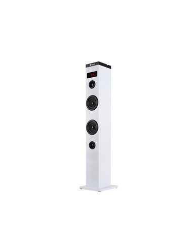 NGS Sky Charm Torre de Sonido Bluetooth 50W - Mando a Distancia - Pantalla LED - USB-Radio FM-Aux In y Entrada Optica TV -