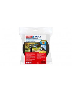 Tesa Moll Perfil Aislante Multiusos 5m x 20mm x 5mm - Fabricado en Caucho EPDM - Color Negro