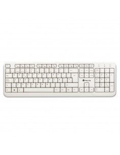 NGS Spike Teclado USB - 12 Teclas Multimedia - Cable de 1.40m - Color Blanco