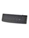 NGS Funky V4 Teclado USB - AZERTY FR - 12 Teclas Multimedia - Teclas de Membrana Silenciosas - Inclinacion Ajustable - Cable