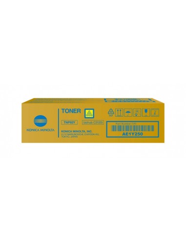 Konica Minolta TNP92 Amarillo Cartucho de Toner Original TNP92Y AE1Y250