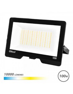 Elbat Serie Lumax Foco LED - Potencia 100W - Flujo Luminoso 10.000lm - CCT 3 en 1 - 3000K-4000K-6500K - IP65 - Apertura