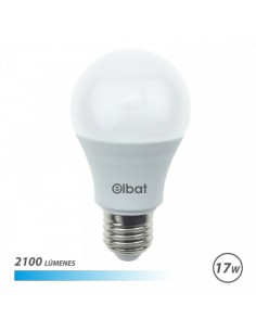 Elbat A65 Bombilla LED - Potencia 17W - Flujo Luminoso 2100lm - E27 - Temperatura de Color 6500K - Luz Fria - Apertura