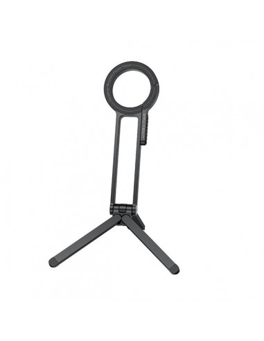 XO C180 Soporte Tripode Magnetico para Smartphone - Giro 360Â-- Aluminio - Anillo Magnetizante - Kit de Limpieza - Uso en