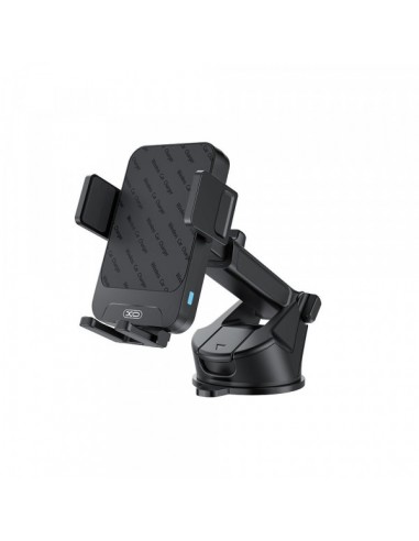 XO WX043 Soporte de Coche - Carga Inalambrica 15W - USB-C - Base Incluida - ABS y Silicona - Incluye Cable - 81x114x51mm -