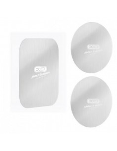 XO Pack de 3 Laminas Magneticas para Smartphone - 2 Redondas y 1 Rectangular - Compatible con Soportes Magneticos - Adhesivas