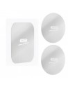 XO Pack de 3 Laminas Magneticas para Smartphone - 2 Redondas y 1 Rectangular - Compatible con Soportes Magneticos - Adhesivas