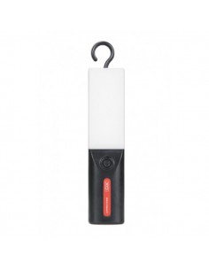 XO YH18 Linterna LED - Carga Solar - 5 Modos de Iluminacion - 3 Intensidades - Iman y Gancho - Color Negro
